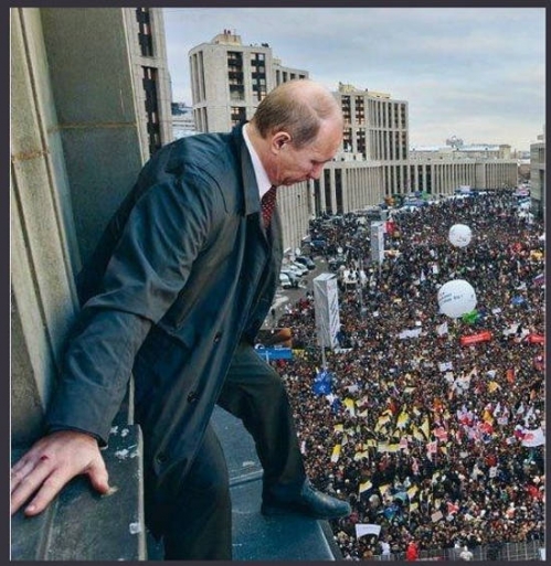 Путин перед сном вспоминает СССР, а во сне ему видятся кошмары русского Майдана