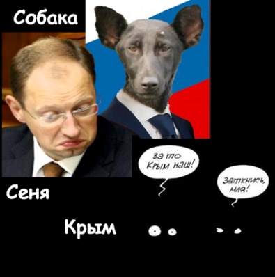 Крым и собаки на сене