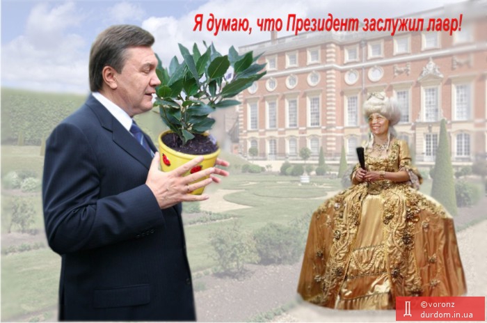 Ганя Герман мечтает подарить Януковичу набор лаврового листа