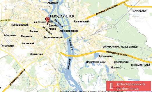 Нью Даунетск (карта)