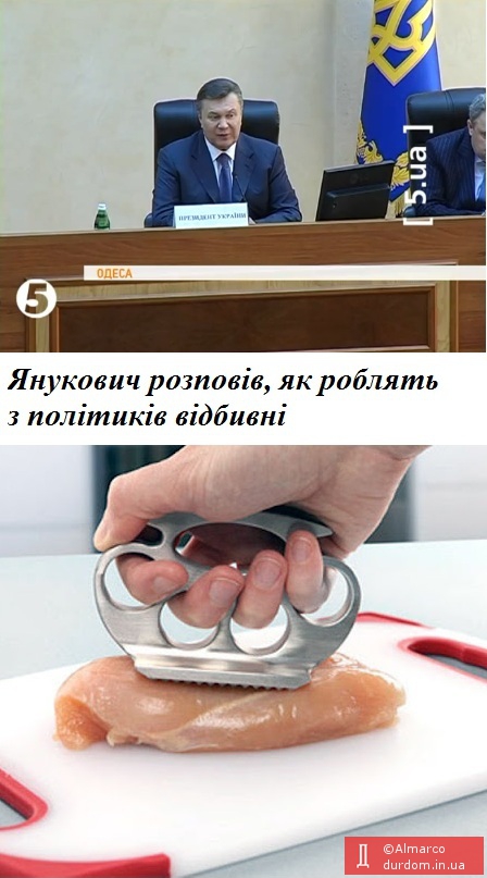 Янукович розповів, як із політиків роблять «відбивні»