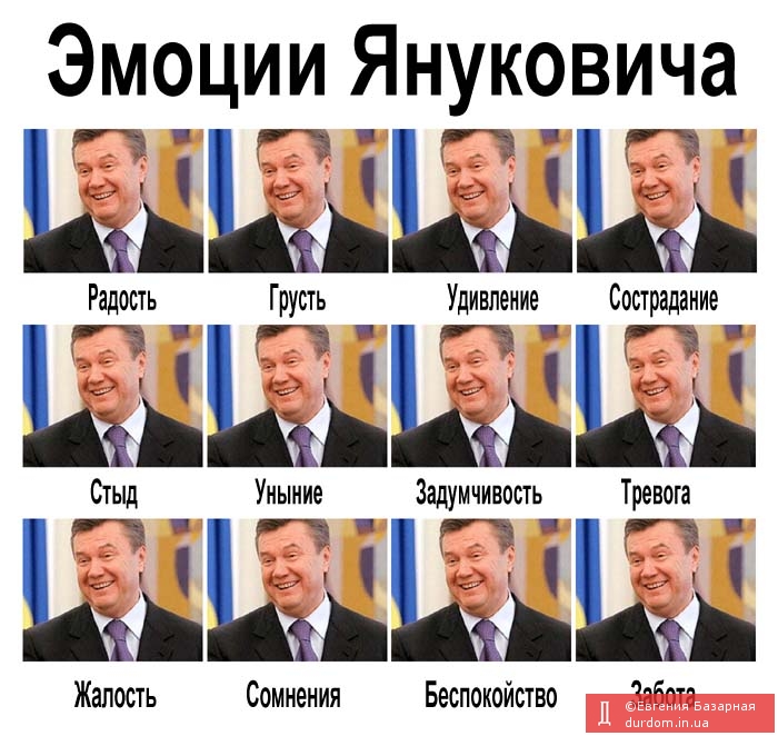Эмоции Януковича