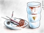 #MH17: #путин - ланч...  #карикатура від #Petrenko