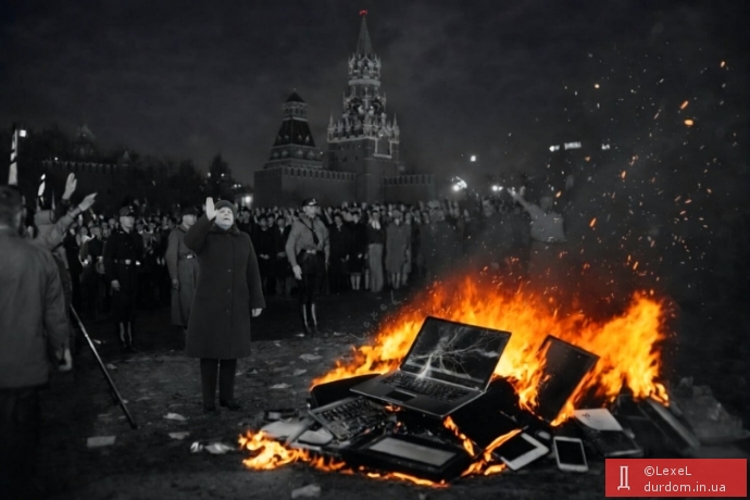 Цифрове аутодафе проти нерюського духу